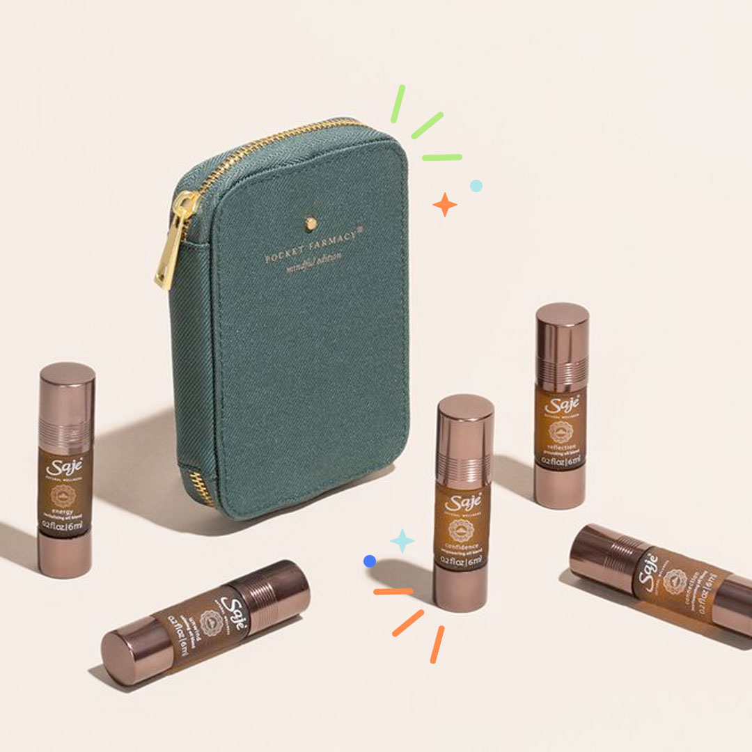 Saje Mindful Pocket Farmacy Essential Oil Roll-On Kit
