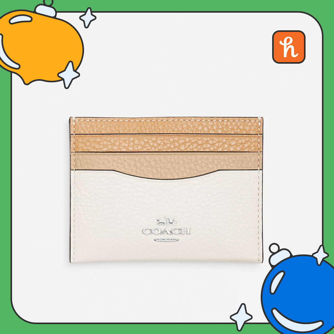 Slim Id Card Case In Colorblock