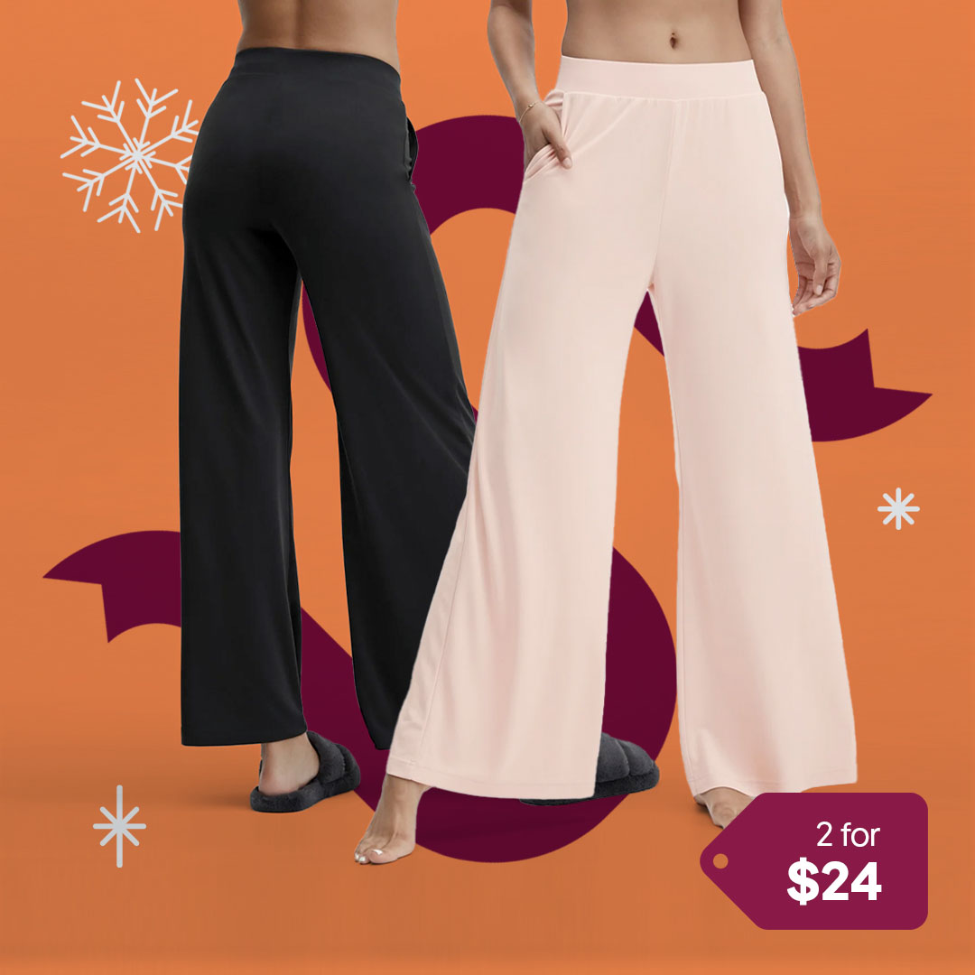 Sleek Knit Wide Leg Pant