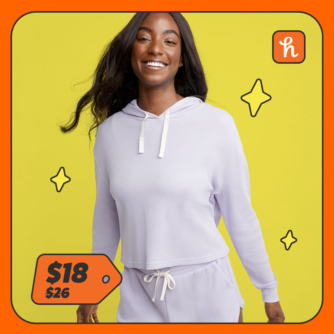 Waffle Knit Hoodie 