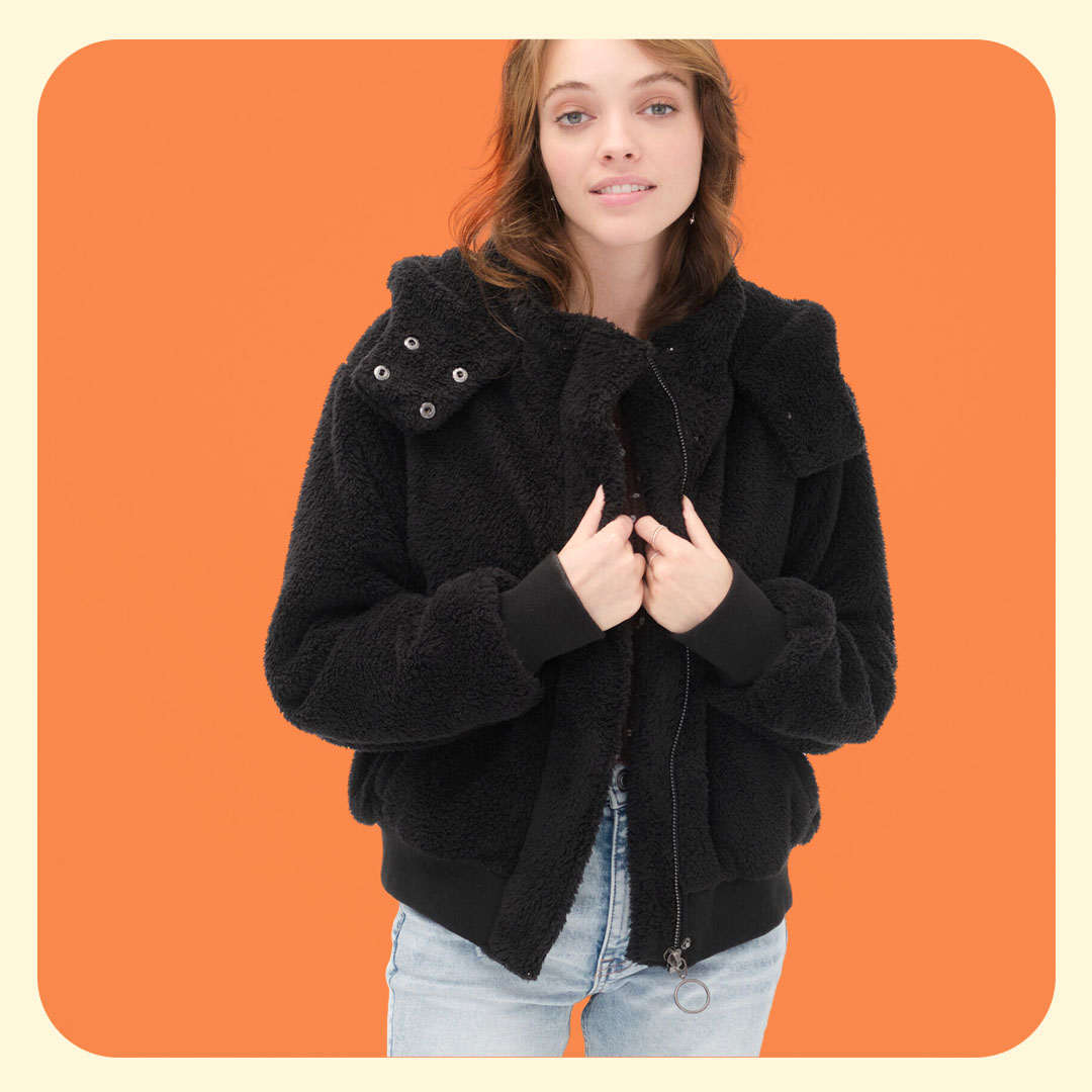 Faux Fur Bomber Jacket