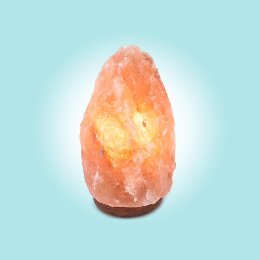 Aloha Bay Crystal Salt Lamp 4 Inch USB Pink